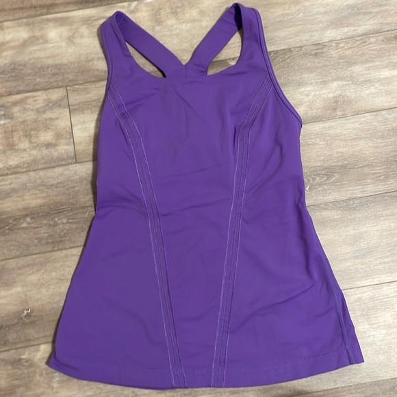 Lululemon Athletica racerback tanktop ultra violet Size 4 - Picture 4 of 7